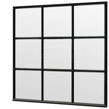 Steel Look raam 2230x2200mm zwart module H-03