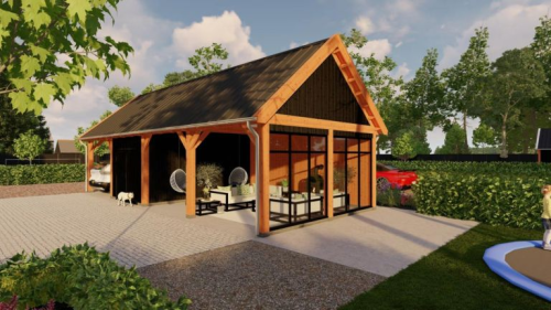 Trendhout Zadeldak Select Landelijk 18650x5750x4850mm (bxdxh)